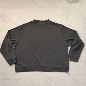 NEW PARKE Waffle Mockneck in Stormy Size XXL